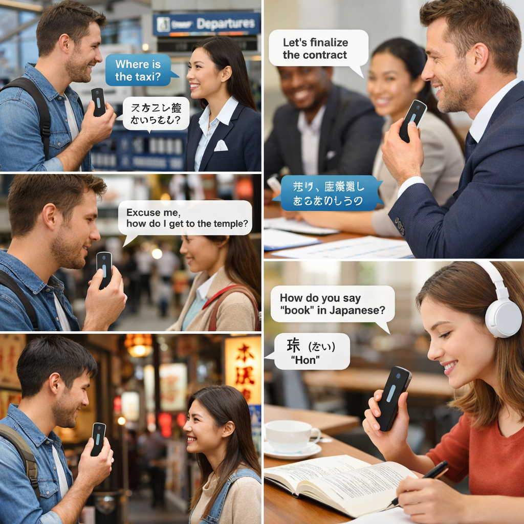 ⭐ Mini Tradutor Instantâneo Japonês – AI Voice Translator (40+ Línguas, Ultra Portátil) - Image 2