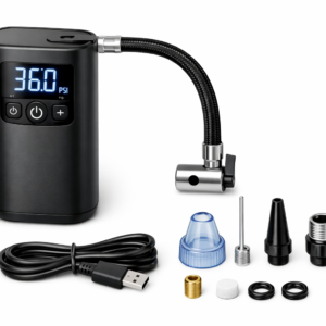 Mini Compressor Portátil USB – Digital, 150 PSI, Recarregável, Para Carro, Moto e Bicicleta