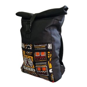 Waterproof Rolltop Backpack - Padrão Amarelo